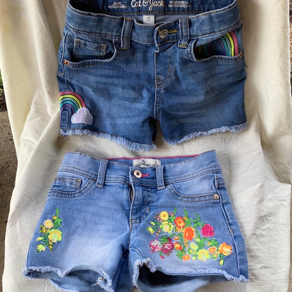 2 Pairs of Girls Shorts Size 5